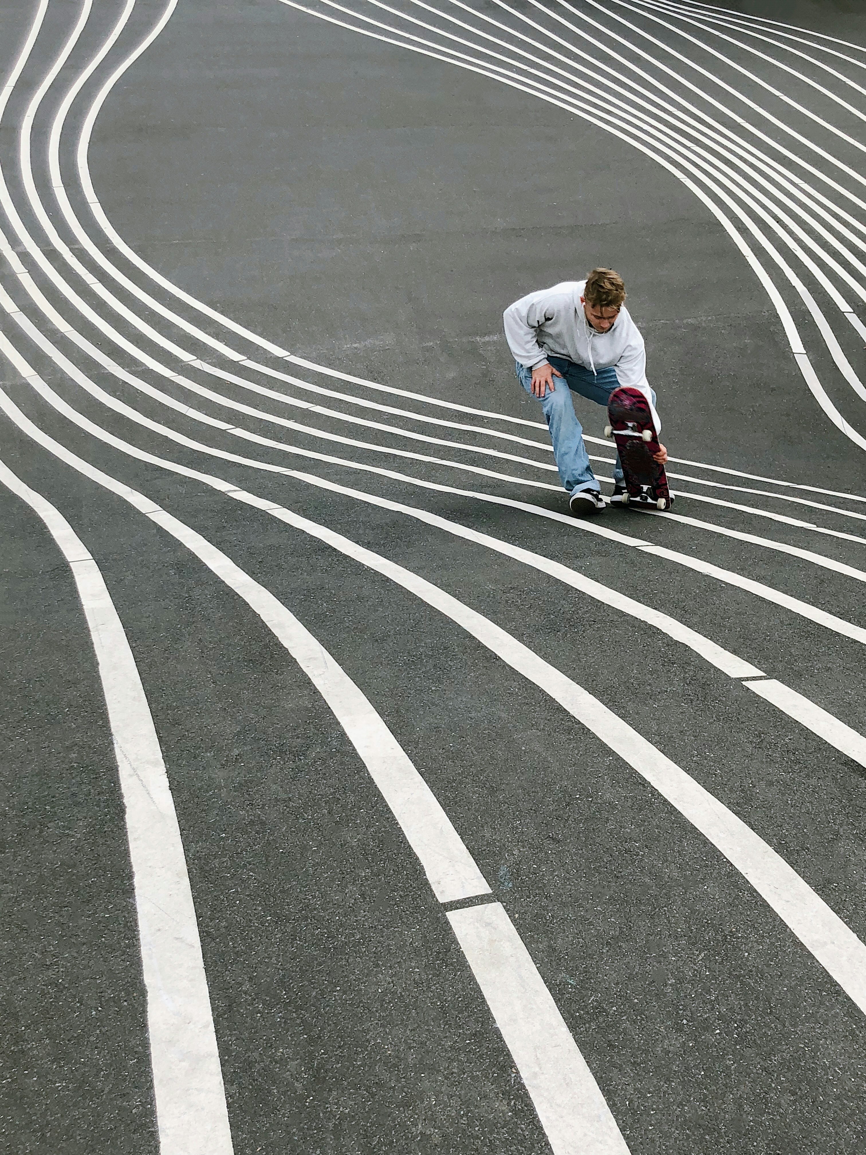 boy with skateboard